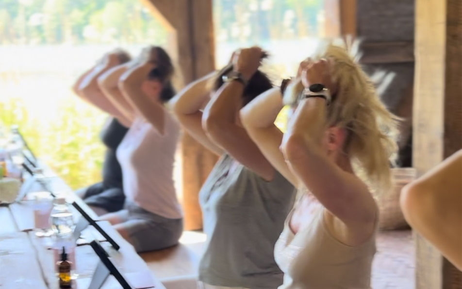 Warsztat automasażu nad jeziorem