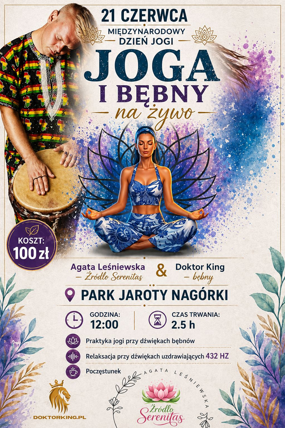 Joga i Bębny na żywo