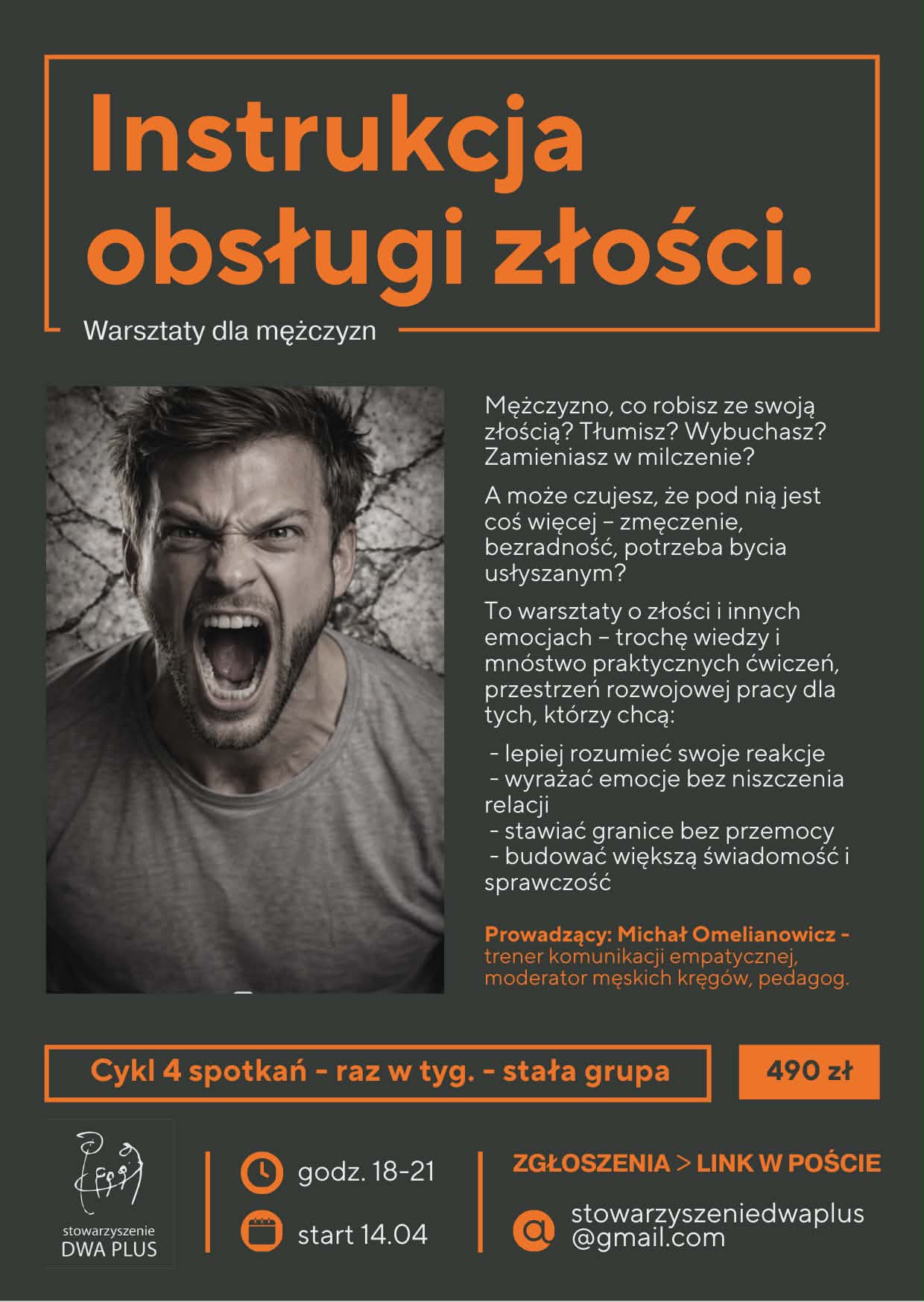 Instrukcja obsługi złości - warsztaty dla mężczyzn