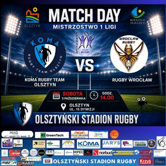 KOMA Rugby Team Olsztyn vs Rugby Wrocław