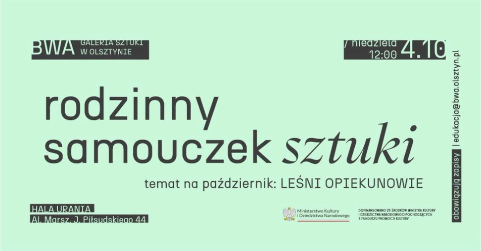 Rodzinny samouczek sztuki: Leśni opiekunowie