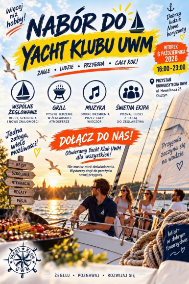 Nabór Yacht Klub UWM 2026!