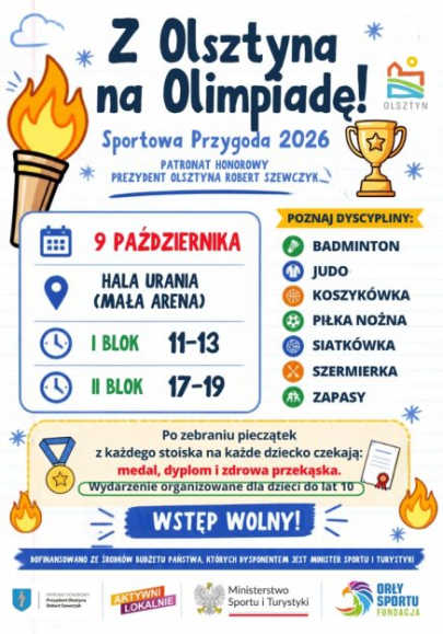 Z OLSZTYNA NA OLIMPIADĘ