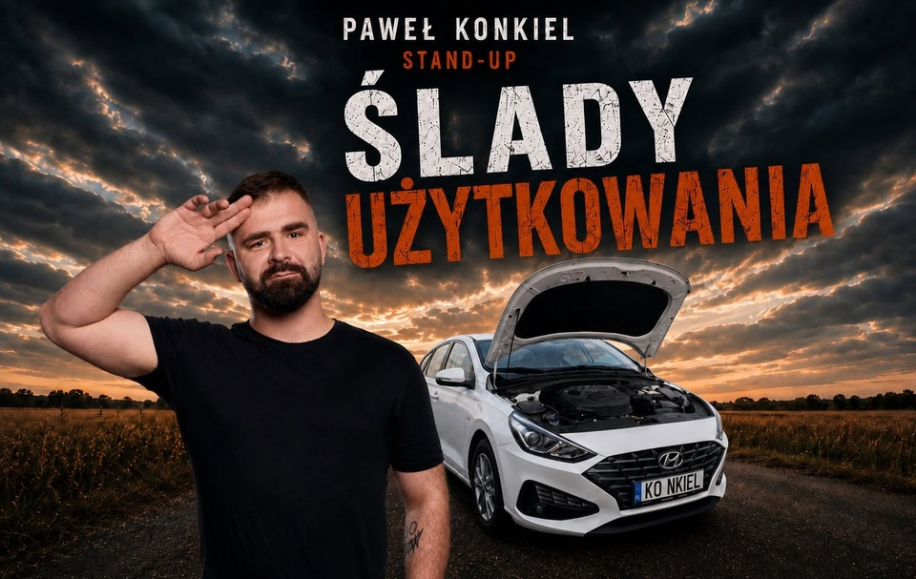 Stand-up Olsztyn - Paweł Konkiel „ŚLADY UŻYTKOWANIA”