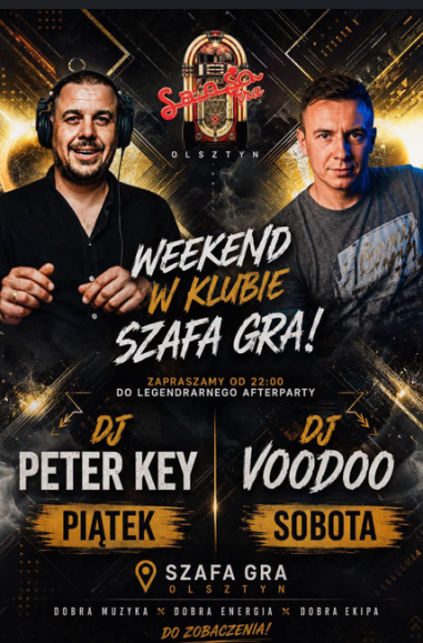 Weekend w Klubie Szafa Gra